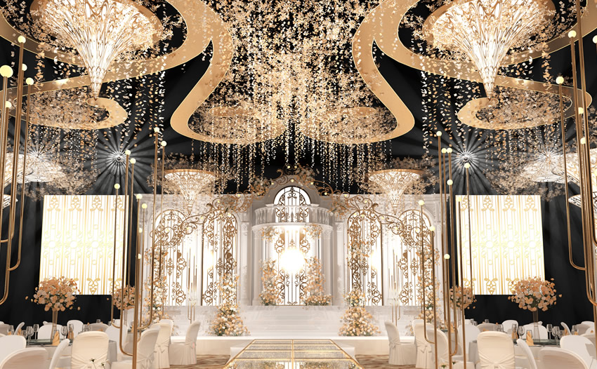 兰坪花木兰喜事汇金色大厅效果展示